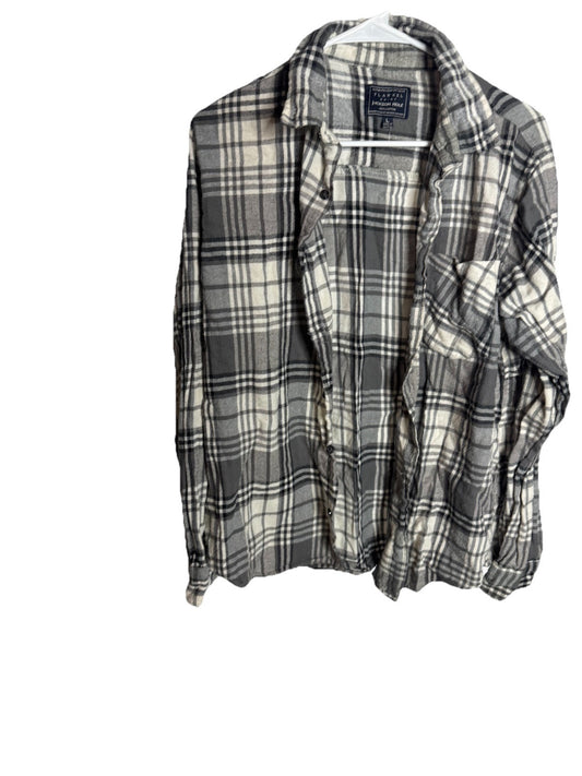 Jackson Hole Long Sleeve Shirt Mens Large Cotton Button Up Chest Pocket