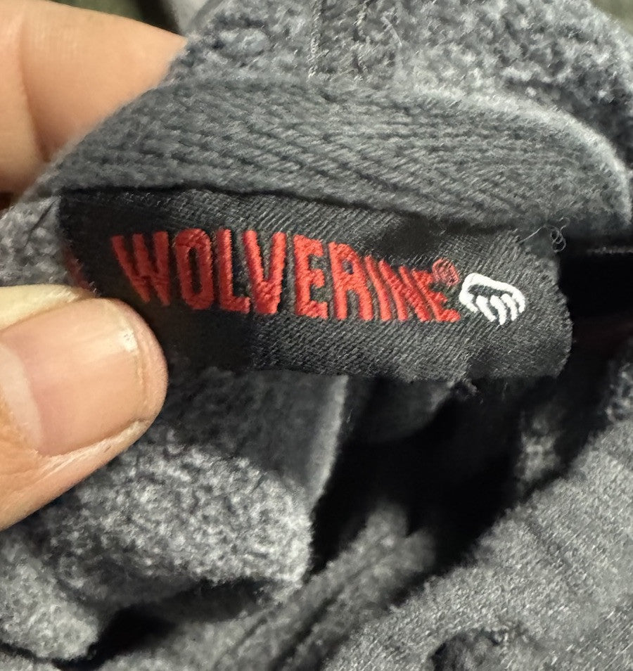 Wolverine Hoodie Mens Medium Pullover Fleece Long Sleeve Outdoor Graphic