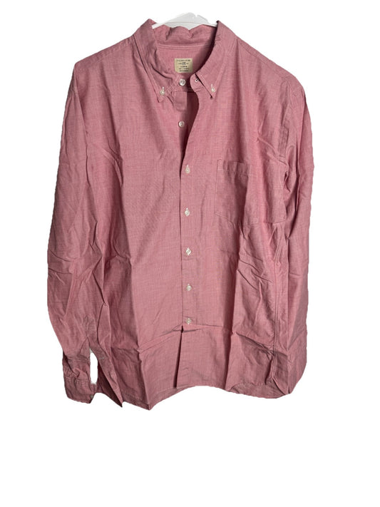 J. Crew Button Down Shirt Mens Large 16-16.5 Long Sleeve