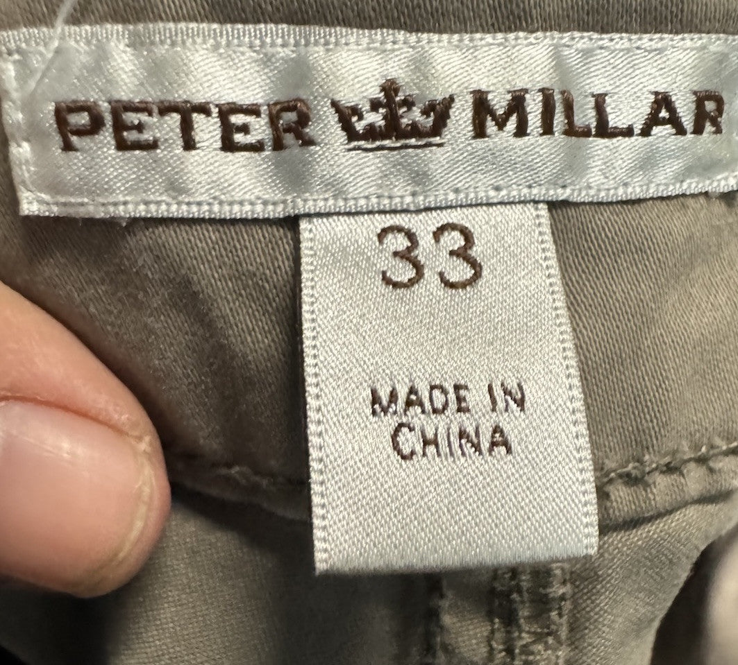 Peter Millar Pants Mens 33 5 Pocket Chino Golf Casual Straight