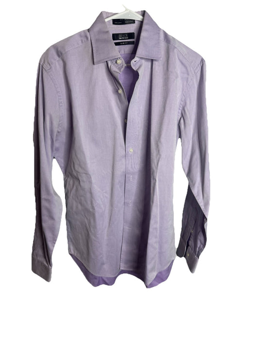 Saks Fifth Avenue Slim Fit 15.5 32/33 Men’s Light Blue Dress Shirt